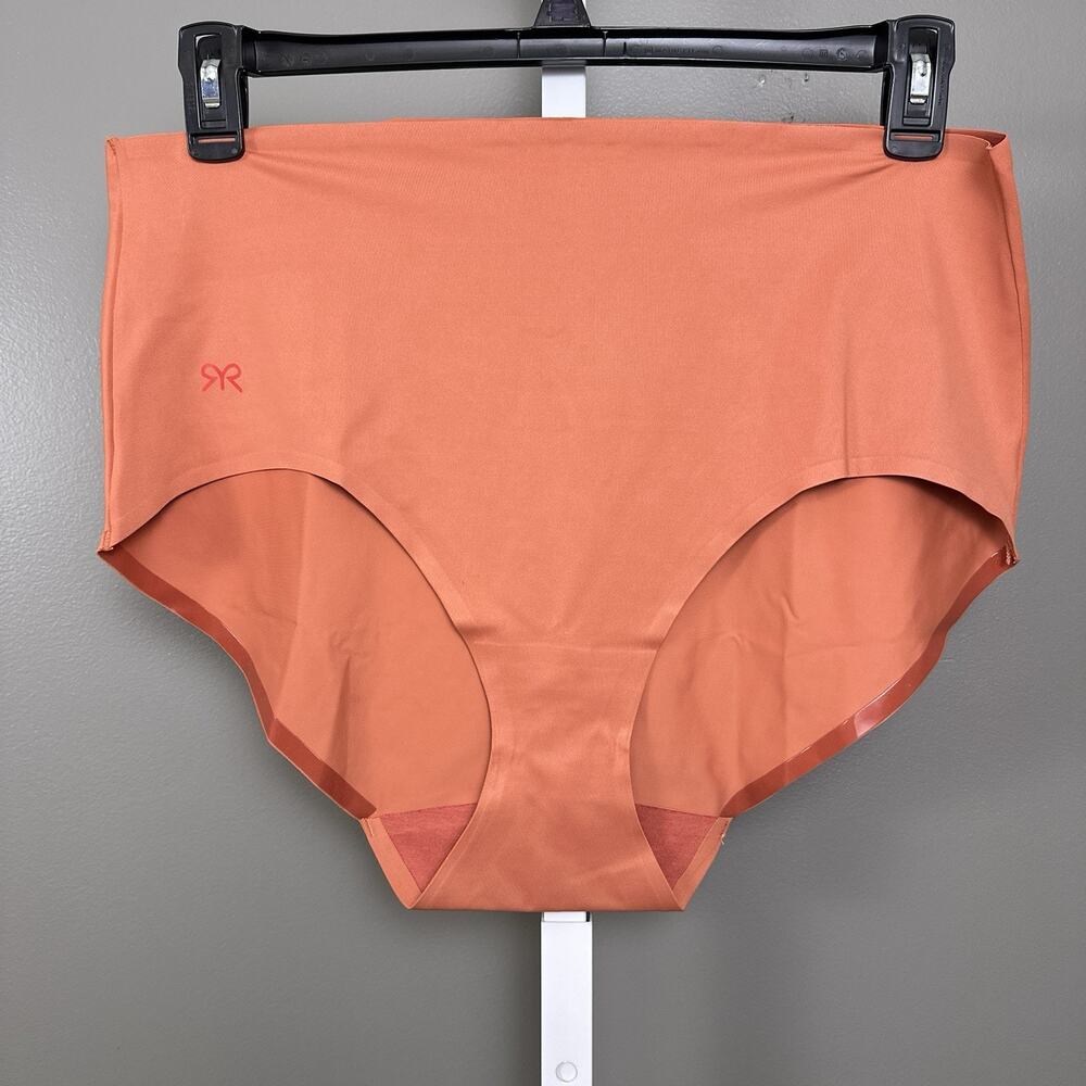 Ruby Ribbon Sleek Shape Brief 3XL Terracotta Panties Shapewear NWOT Panty Orange